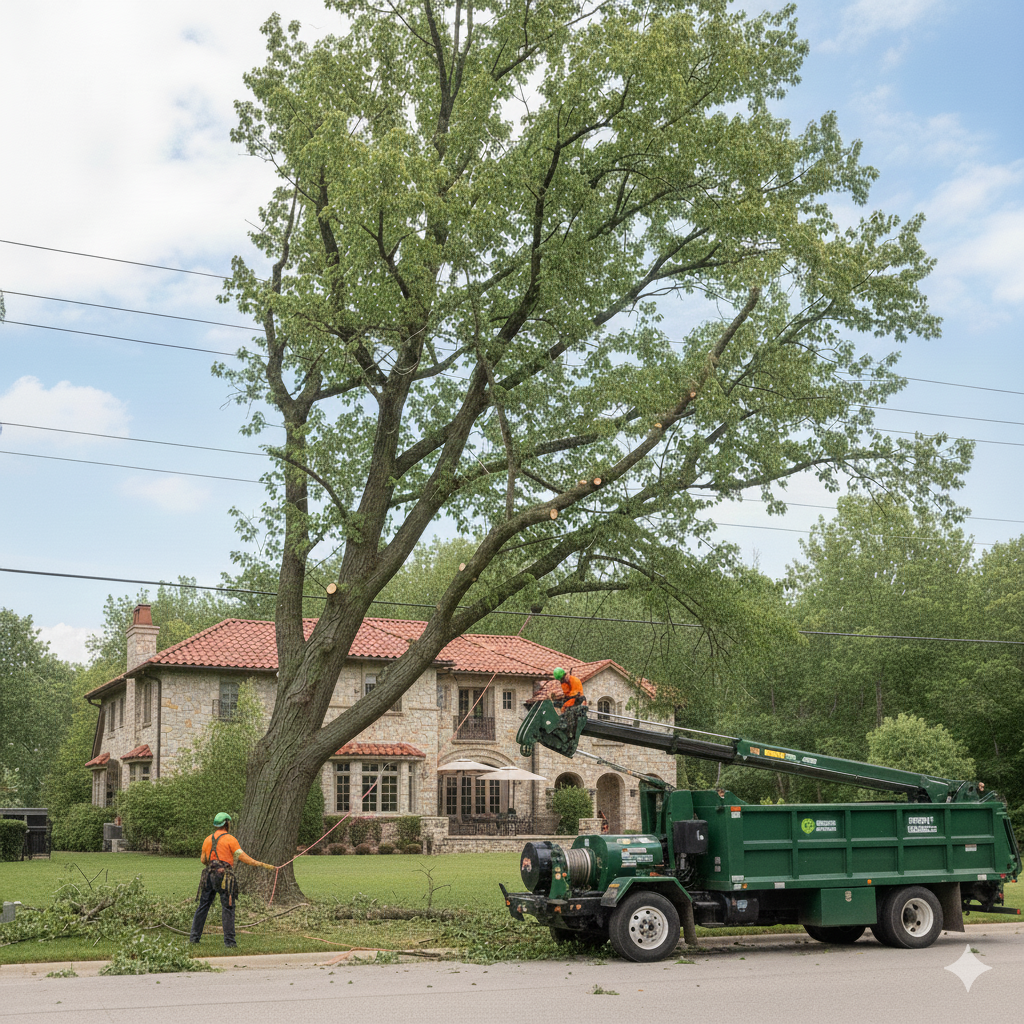 Abattage d'arbres dangereux